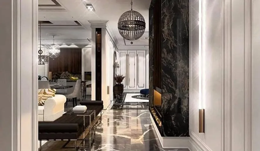 Мрамор Calacatta Black